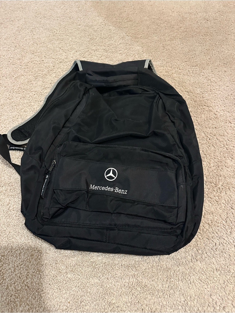 Mercedes-Benz Black Logo Backpack for Men
